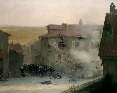 A War-torn Village by Jean Baptiste Edouard Detaille